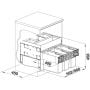 Sortownik na odpady 45 l czarny 526209 Blanco Select II zdj.2