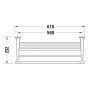Półka 61 cm stal 0099447000 Duravit Starck T zdj.2