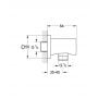 Przyłącze kątowe brushed hard graphite 26659AL0 Grohe Rainshower zdj.2