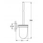 Szczotka toaletowa ścienna hard graphite 40374A01 Grohe Essentials zdj.2