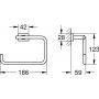 Wieszak na ręcznik brushed hard graphite 40510AL1 Grohe Essentials zdj.2