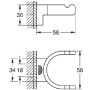 Wieszak na ręcznik cool sunrise 41049GL0 Grohe Selection zdj.2