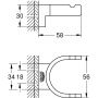 Wieszak na ręcznik brushed cool sunrise 41049GN0 Grohe Selection zdj.2
