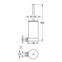 Szczotka toaletowa ścienna hard graphite 41076A00 Grohe Selection zdj.2