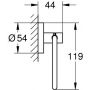 Uchwyt na papier toaletowy chrom 41200000 Grohe Start zdj.2