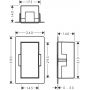 Kosz na śmieci 2.5 l stal 56063800 Hansgrohe XtraStoris Rock zdj.2