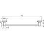 Drążek na ręcznik czarny A9117XG Ideal Standard IOM zdj.2