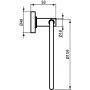 Ideal Standard IOM A9130XG wieszak na ręcznik czarny zdj.2