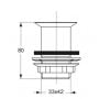 Korek do umywalki chrom D5852AA Ideal Standard Multisuite zdj.2