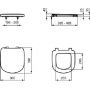 Deska sedesowa biała T679801 Ideal Standard Tempo zdj.2