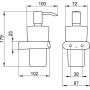 Dozownik do mydła chrom 11654019000 Keuco Elegance zdj.2