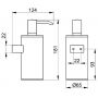 Dozownik do mydła 250 ml stal 14953070100 Keuco Plan zdj.2