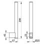 Uchwyt na papier toaletowy chrom 14963010002 Keuco Plan zdj.2