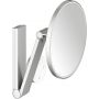 Lusterko kosmetyczne 21.2x31.8 cm okrągłe z oświetleniem stal 17612219002 Keuco Cosmetic mirrors zdj.1