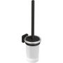 Szczotka toaletowa z rączką ścienna czarna 25974N2 Kludi Vela S zdj.1