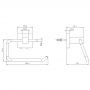 Stojak na papier toaletowy chrom 292101005005 Kronenbach Quara zdj.2