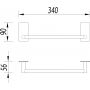 Omnires Strong ST30213CR wieszak na ręcznik zdj.2