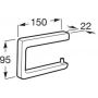 Roca Tempo A817034NM0 uchwyt na papier toaletowy zdj.2