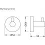 Stella Classic 07311 wieszak na ręcznik chrom zdj.2