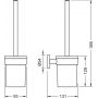 Stella Classic 07431G szczotka toaletowa szkło zdj.2