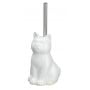 Szczotka toaletowa stojąca biała 24144100 Wenko Cat zdj.4