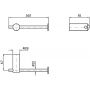 Uchwyt na papier toaletowy ZAD830XP41 Zucchetti Helm zdj.2