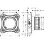 Element podtynkowy baterii 01400180 Axor iBox zdj.2