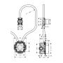 Element podtynkowy baterii 16180180 Axor Uno2 zdj.2