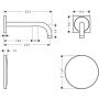 Axor Uno2 38120990 bateria umywalkowa podtynkowa elektroniczna złota zdj.2