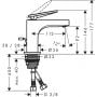 Axor Citterio 39022340 bateria umywalkowa stojąca zdj.2