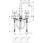 Axor Citterio 39133310 bateria umywalkowa stojąca zdj.2