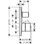 Axor Uno 45405820 bateria wannowo-prysznicowa podtynkowa zdj.2