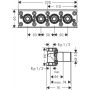 Element podtynkowy baterii 45443180 Axor zdj.2