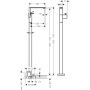 Bateria umywalkowa podłogowa 46041330 Axor Edge zdj.2