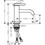 Bateria umywalkowa stojąca złota 48001310 Axor One zdj.2
