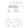 Cersanit Mille S951342 bateria wannowo-prysznicowa podtynkowa zdj.2