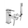 Bateria wannowo-prysznicowa nawannowa chrom BDD016M Deante Cubic zdj.1