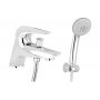 Bateria wannowo-prysznicowa nawannowa chrom BDX016M Deante Jaguar zdj.1