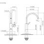 Dornbracht Meta 2258466133 bateria umywalkowa podłogowa czarna zdj.2