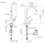 Dornbracht Meta 3350066100 bateria umywalkowa stojąca chrom zdj.2