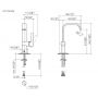 Dornbracht Imo 3352667000 bateria umywalkowa stojąca chrom zdj.2