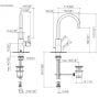 Dornbracht Meta 3356066133 bateria umywalkowa stojąca czarna zdj.2