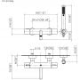 Dornbracht Meta 3423497906 bateria wannowo-prysznicowa ścienna termostatyczna chrom zdj.2