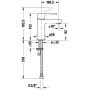 Bateria umywalkowa stojąca chrom B21013002010 Duravit B.2 zdj.2