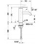 Bateria umywalkowa stojąca chrom C11023002010 Duravit C.1 zdj.2