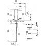 Bateria bidetowa stojąca chrom CE2400001 Duravit Circle zdj.2