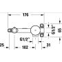 Element podtynkowy baterii GK1900004000 Duravit zdj.3