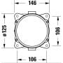 Element montażowy podłogowy GK5900008000 Duravit zdj.2