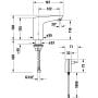 Duravit Sensor 1 SE1090007010 bateria umywalkowa stojąca elektroniczna chrom zdj.2