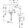 Bateria umywalkowa stojąca elektroniczna chrom SE1090017010 Duravit Sensor 1 zdj.2